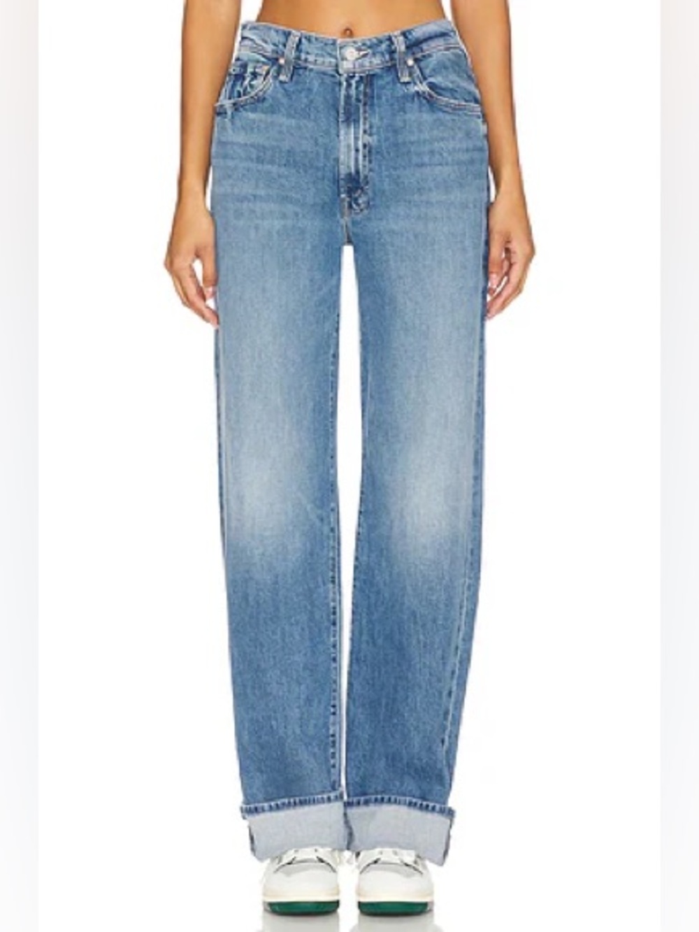 MOTHER The Dodger Skimp Cuff Jeans Light Blue Size 28
